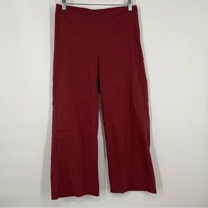Avenue Montaigne Rust Brown Alex Wide Leg Cropped Pants